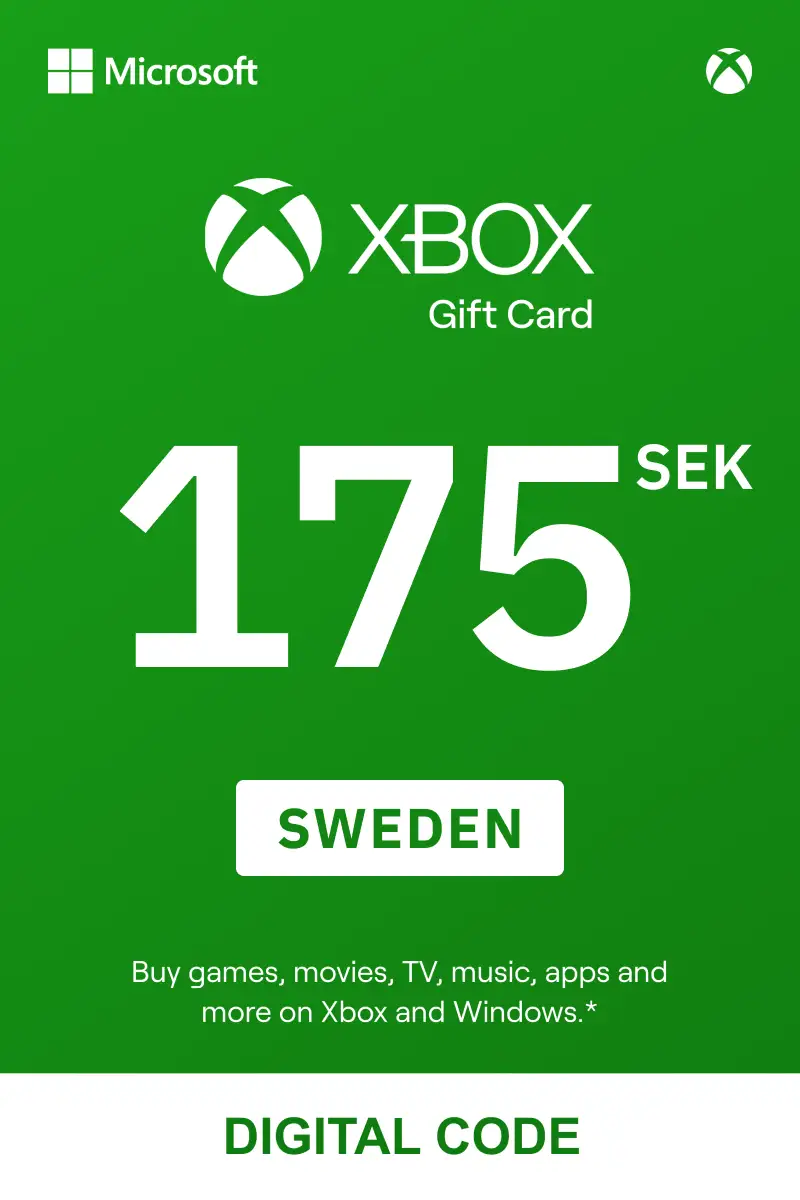 Xbox 175 SEK Gift Card (Sweden) - Digital Key