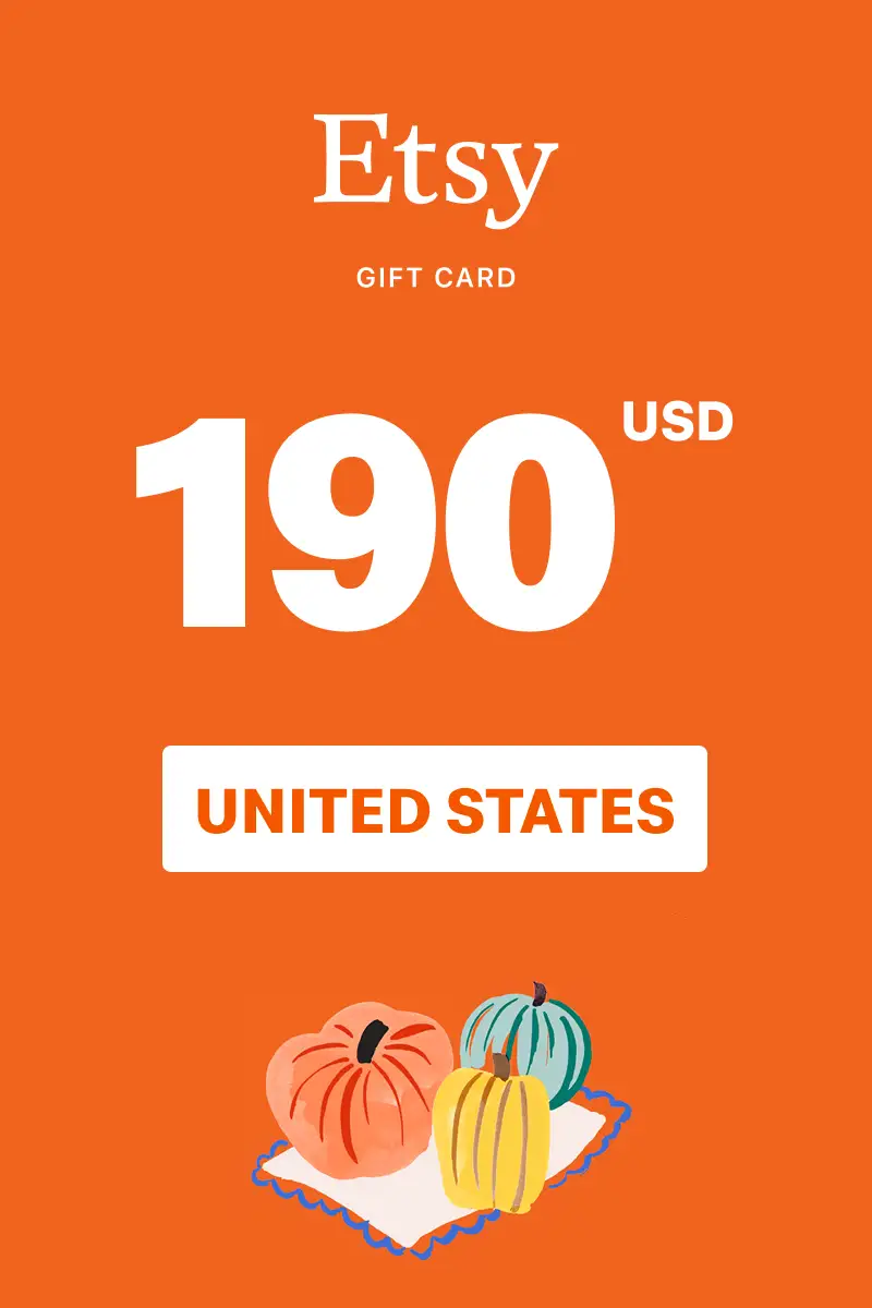 Etsy 190 USD Gift Card (United States) - Digital Key