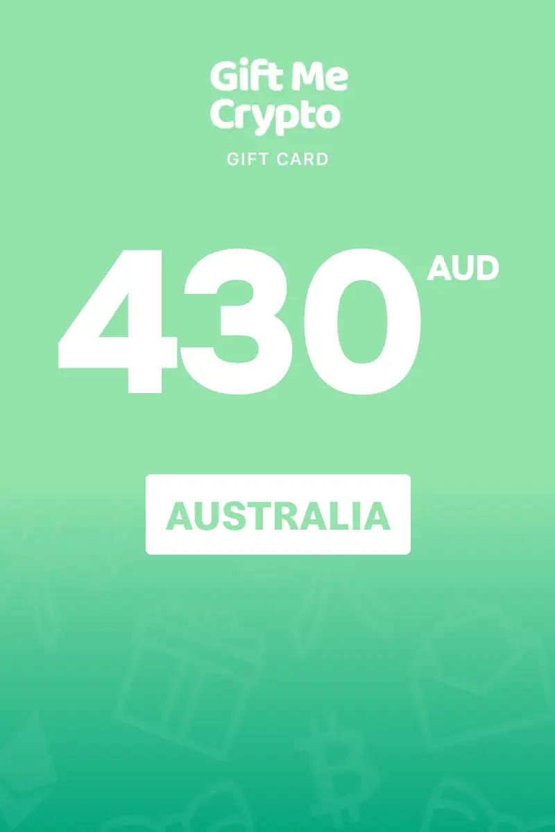Gift Me Crypto 430 AUD Gift Card (Australia) - Digital Key