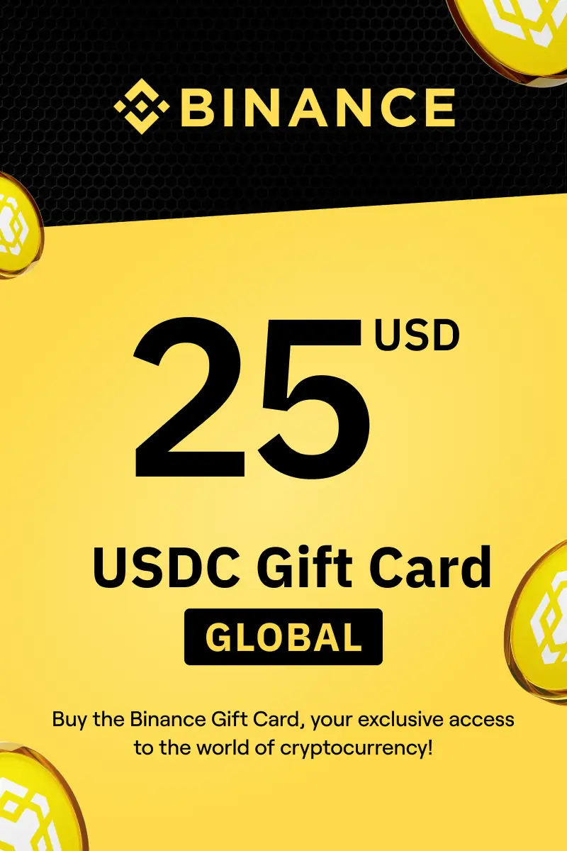 Binance (USDC) 25 USD Gift Card (Global) - Digital Key
