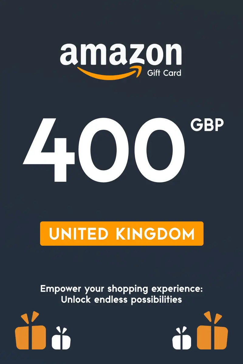 Amazon 400 GBP Gift Card (United Kingdom) - Digital Key