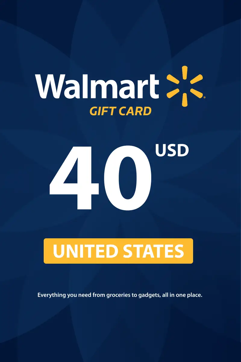 Walmart 40 USD Gift Card (United States) - Digital Key