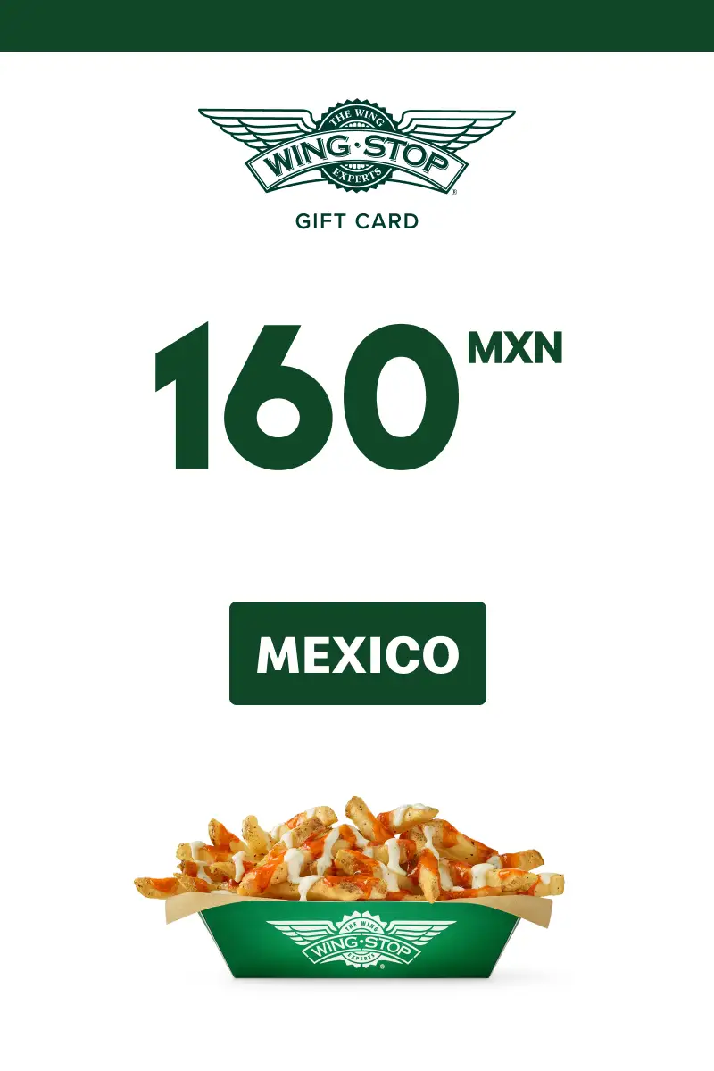 Wing Stop 160 MXN Gift Card (Mexico) - Digital Key