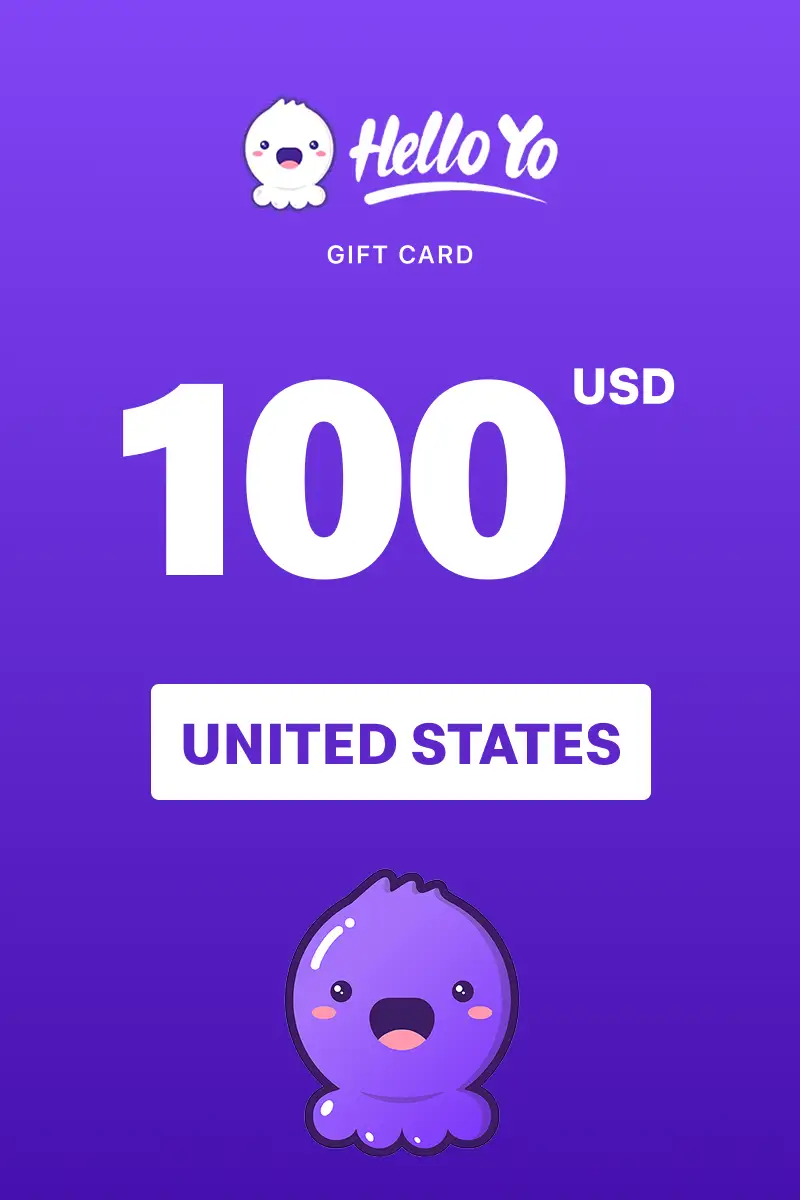 Hello Yo 100 USD Gift Card (United States) - Digital Key