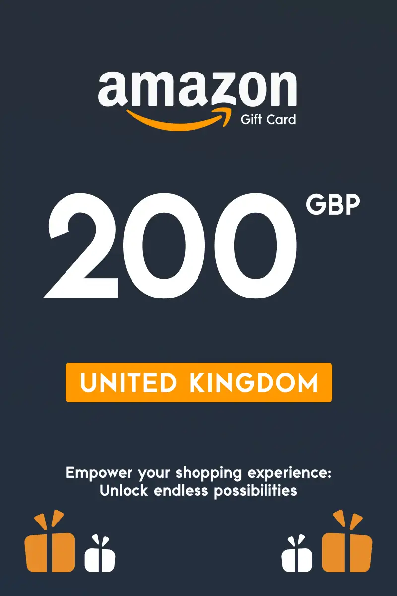 Amazon 200 GBP Gift Card (United Kingdom) - Digital Key