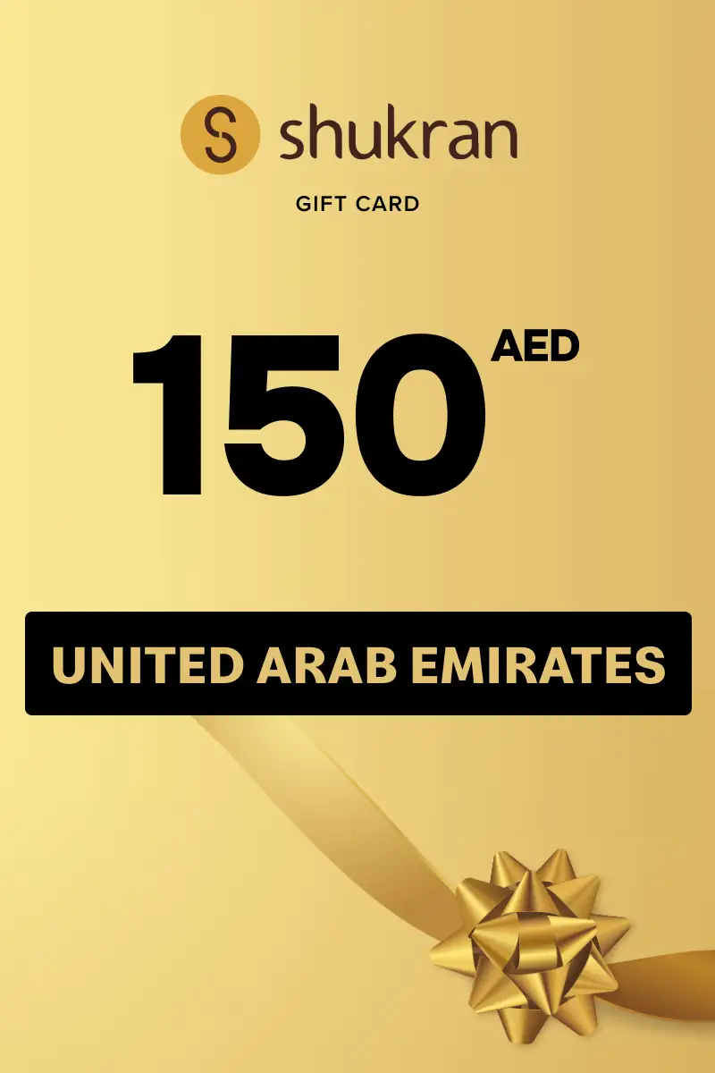 Shukran 150 AED Gift Card (United Arab Emirates) - Digital Key