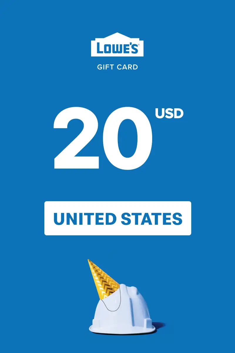 Lowe's 20 USD Gift Card (United States) - Digital Key