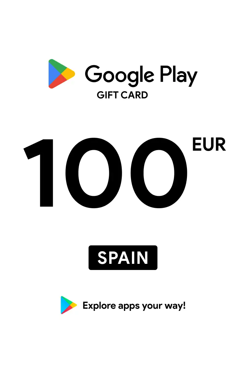 Google Play 100 EUR Gift Card (Spain) - Digital Key