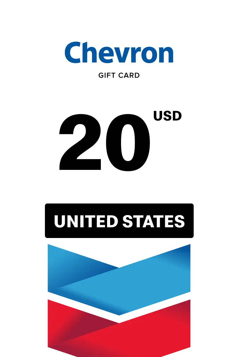 Chevron 20 USD Gift Card (United States) - Digital Key