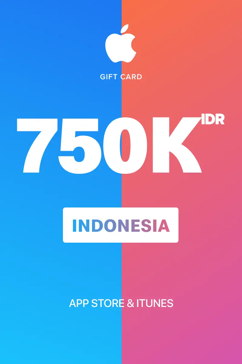 App Store and iTunes 750000 IDR Gift Card (Indonesia) - Digital Key