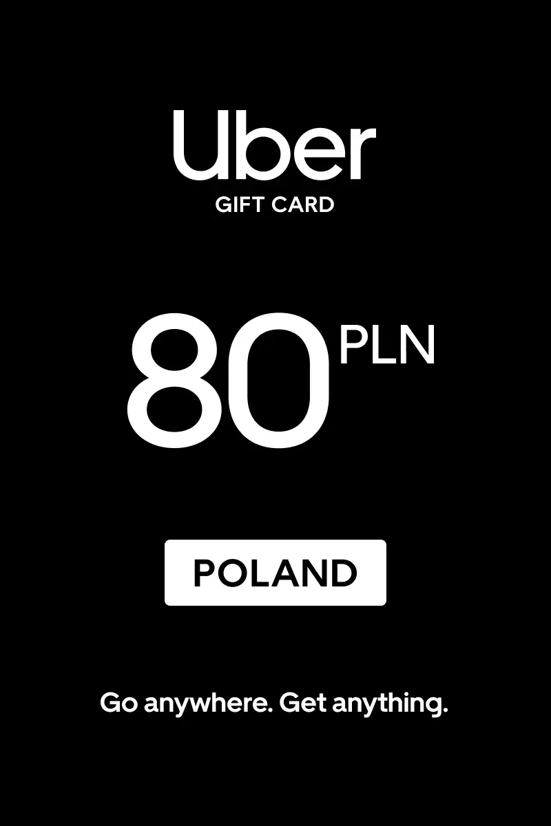Uber 80 PLN Gift Card (Poland) - Digital Key