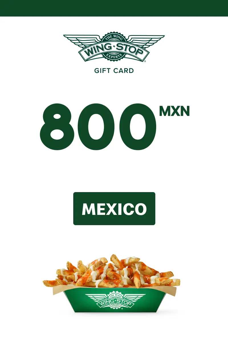 Wing Stop 800 MXN Gift Card (Mexico) - Digital Key