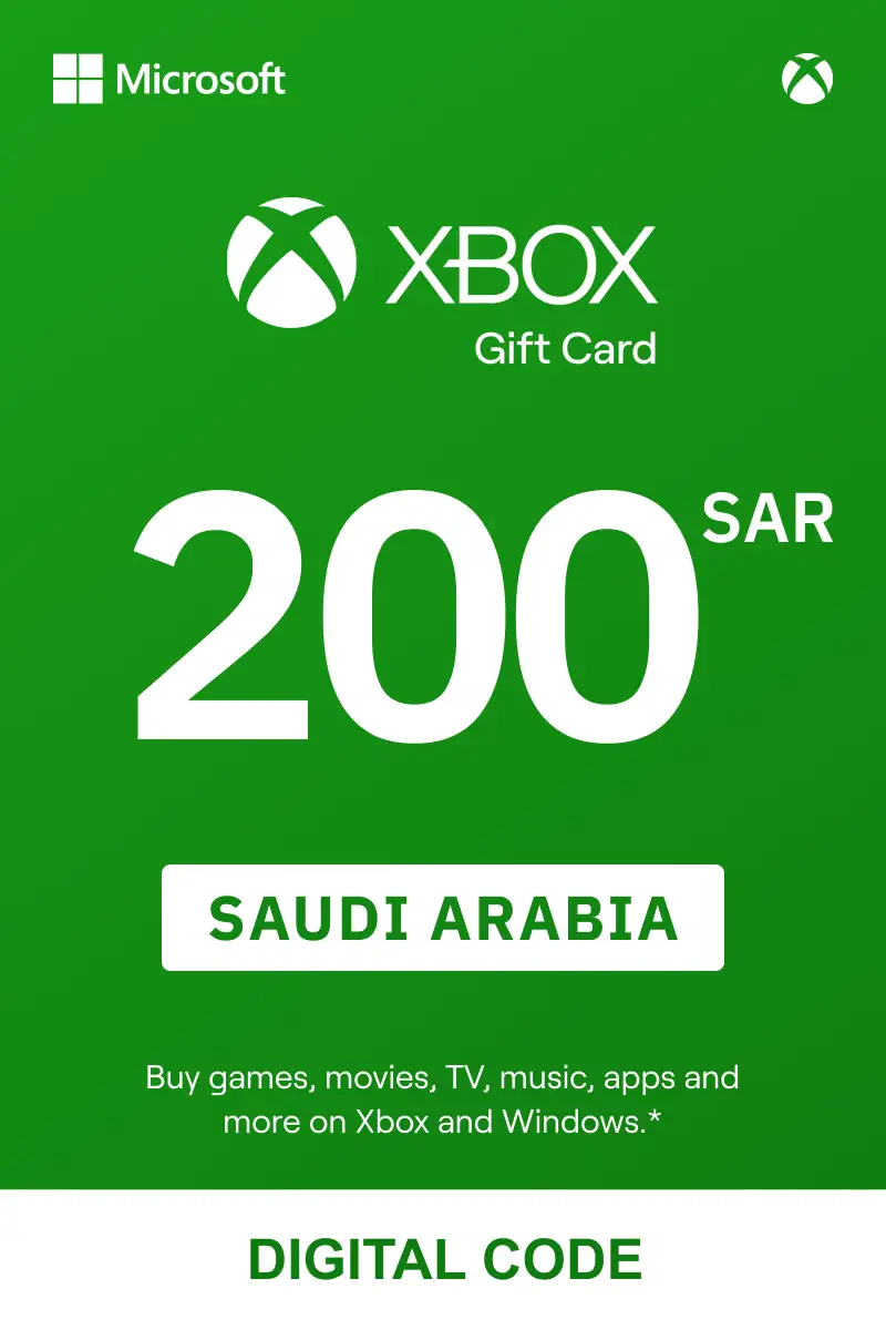 Xbox 200 SAR Gift Card (Saudi Arabia) - Digital Key