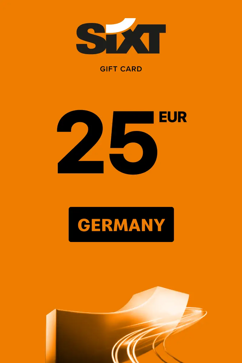 Sixt Rent A Car 25 EUR Gift Card (Germany) - Digital Key