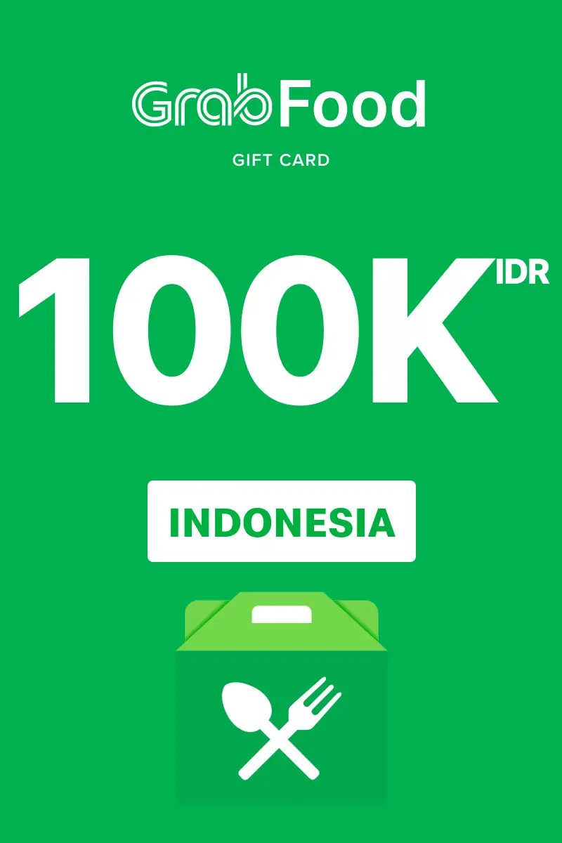 Grab Food 100000 IDR Gift Card (Indonesia) - Digital Key
