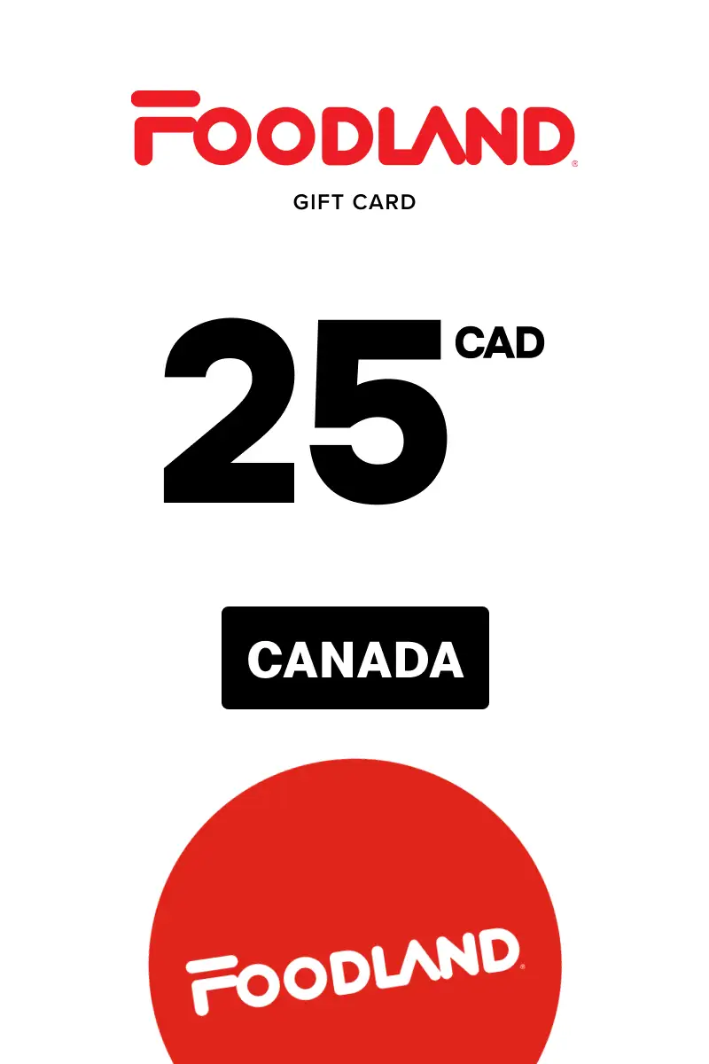 Foodland 25 CAD Gift Card (Canada) - Digital Key