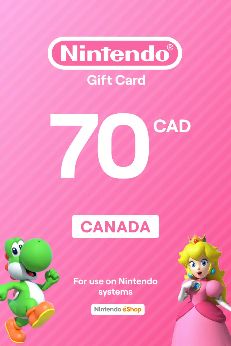 Nintendo eShop 70 CAD Gift Card (Canada) - Digital Key