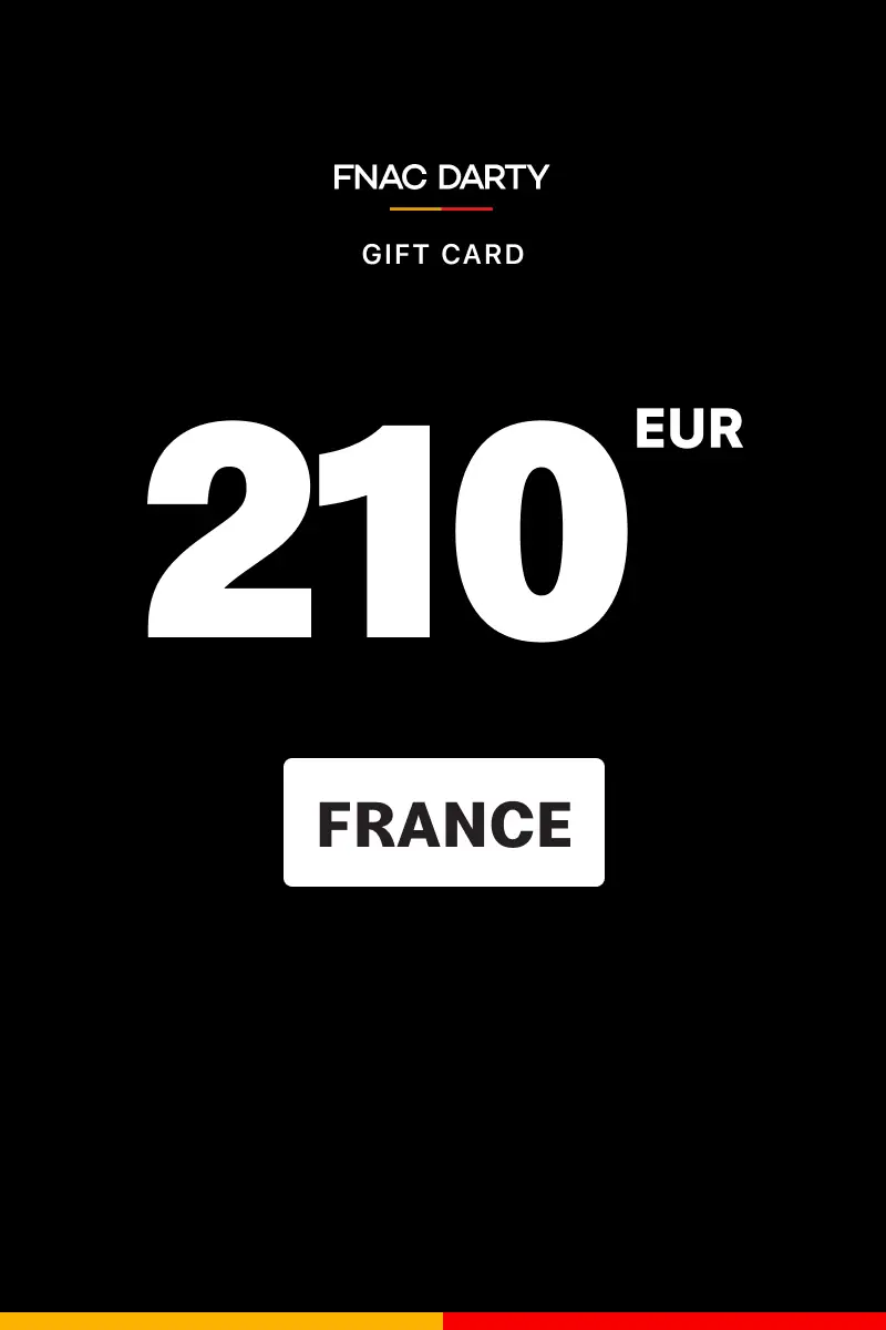 Fnac Darty 210 EUR Gift Card (France) - Digital Key