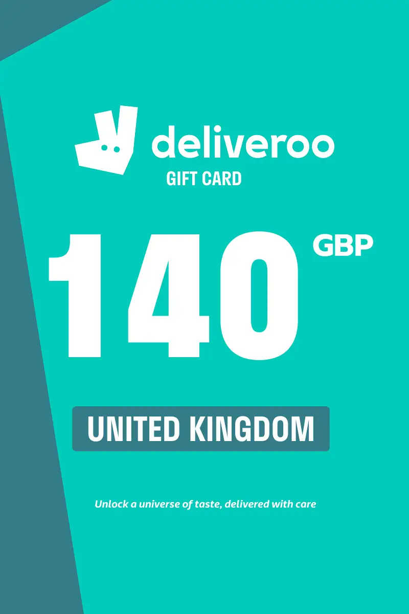 Deliveroo 140 GBP Gift Card (United Kingdom) - Digital Key
