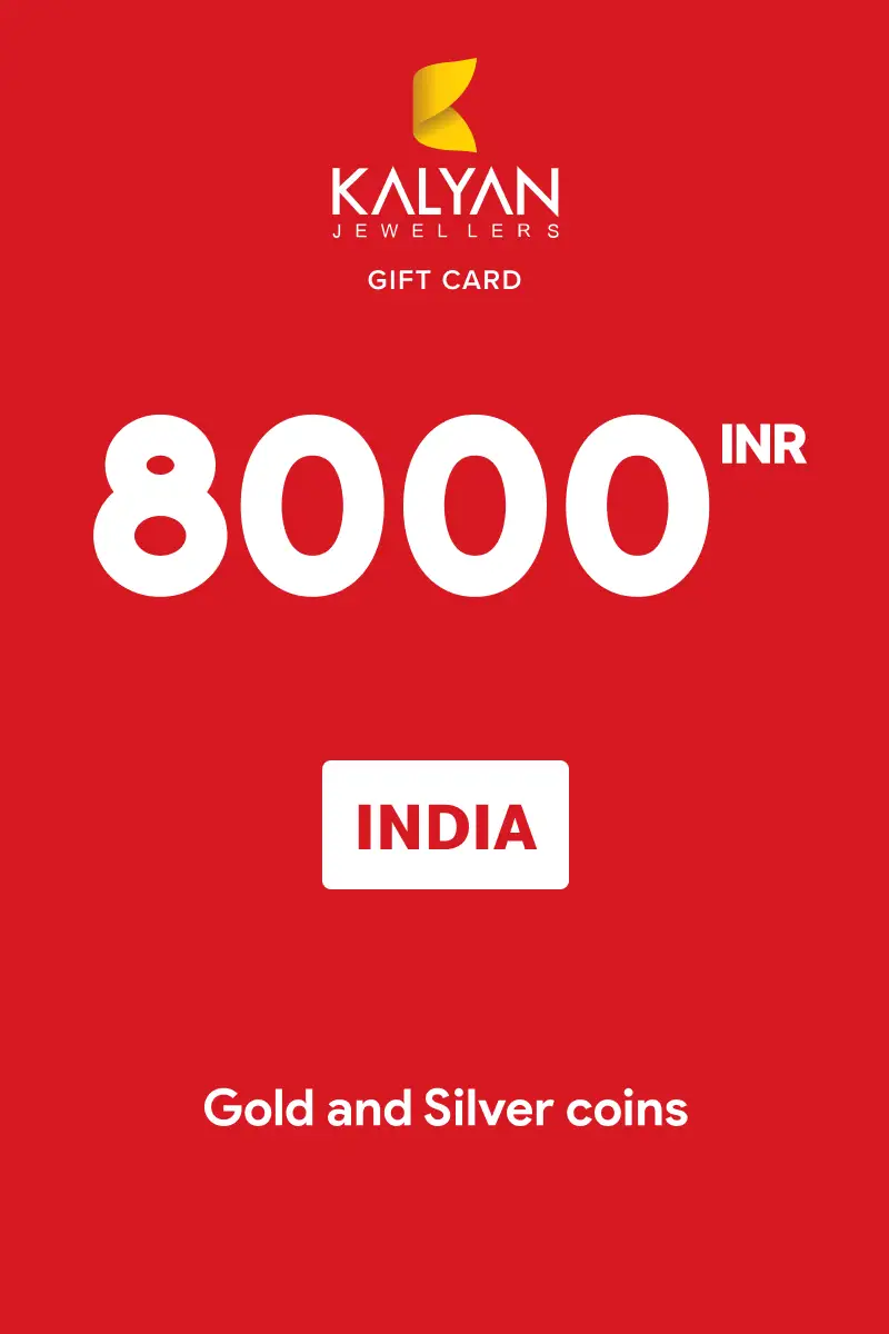 Kalyan Gold and Silver coins 8000 INR Gift Card (India) - Digital Key