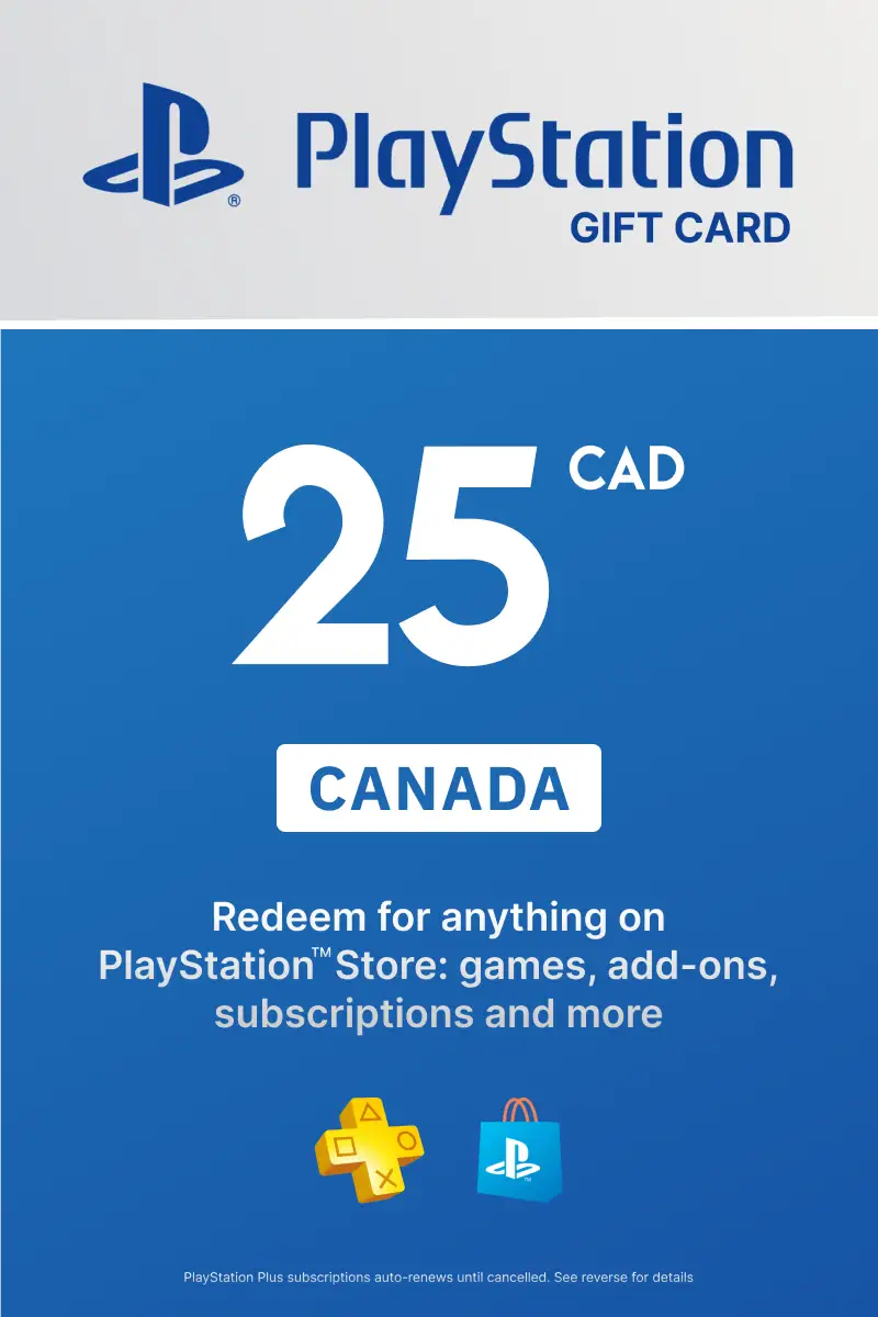 Buy playstation gift card hot sale canada