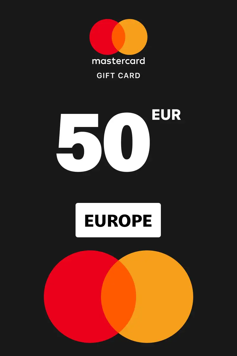 Prepaid Virtual Mastercard 50 EUR Gift Card (Europe) - Digital Key
