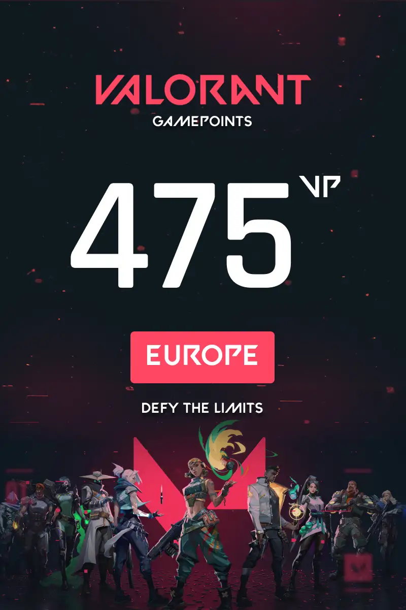 VALORANT 475 Valorant Points (Europe) - Digital Key