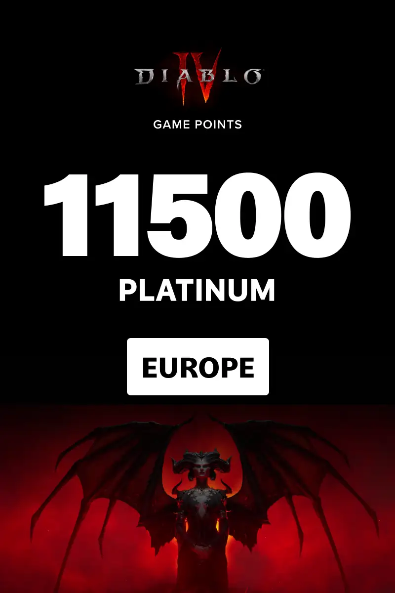 Diablo 4 - 11500 Platinum (Europe) (Xbox One / Xbox Series X|S) - Xbox Live - Digital Key