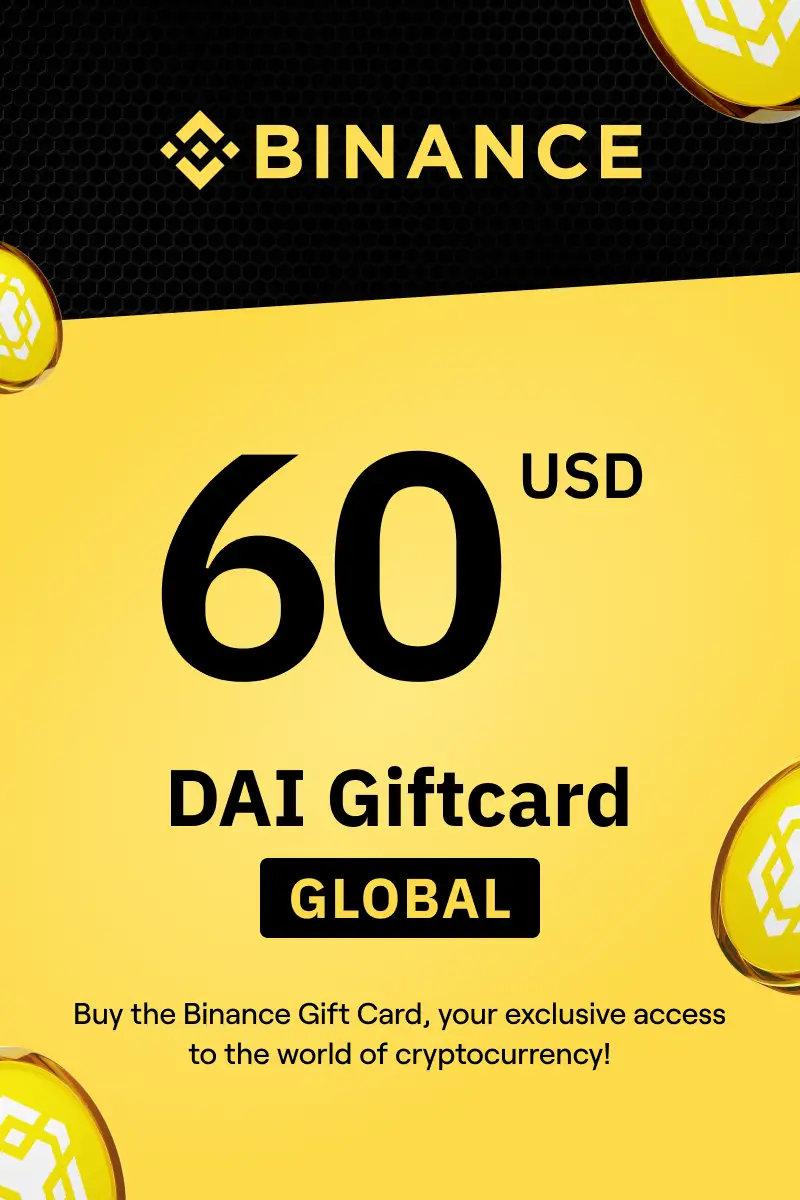 Binance (DAI) 60 USD Gift Card (Global) - Digital Key