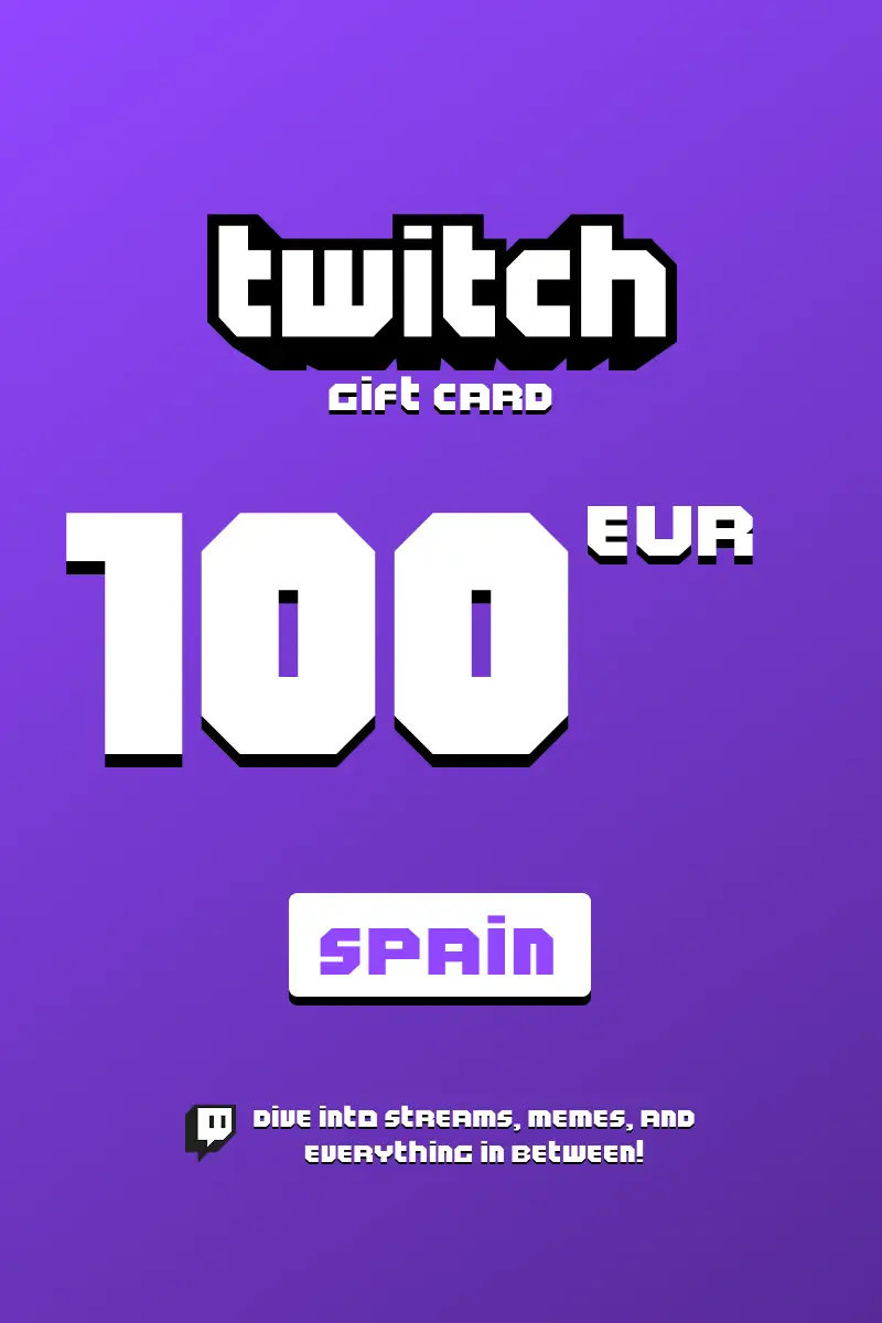 Twitch 100 EUR Gift Card (Spain) - Digital Key