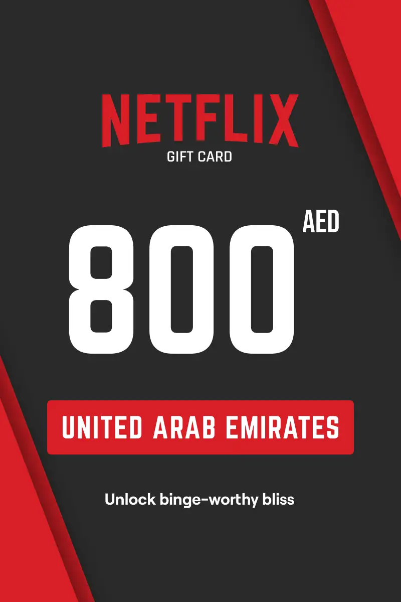 Netflix 800 AED Gift Card (United Arab Emirates) - Digital Key