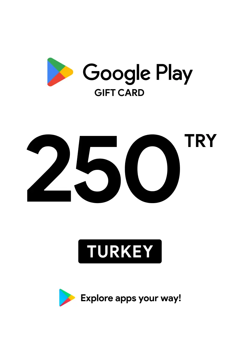 Google Play 250 TRY Gift Card (Turkey) - Digital Key
