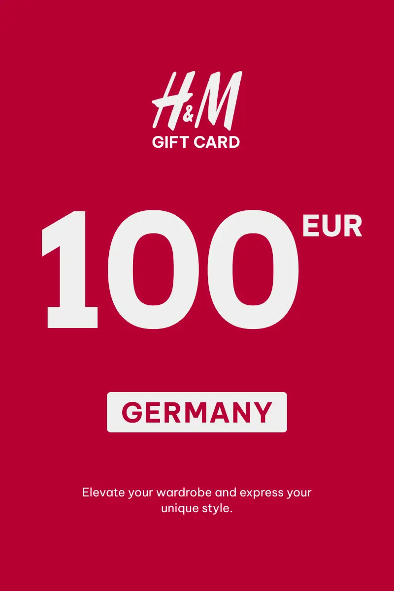 HandM 100 EUR Gift Card (Germany) - Digital Key