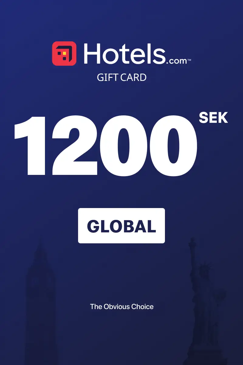 Hotels.com 1200 SEK Gift Card (Global) - Digital Key