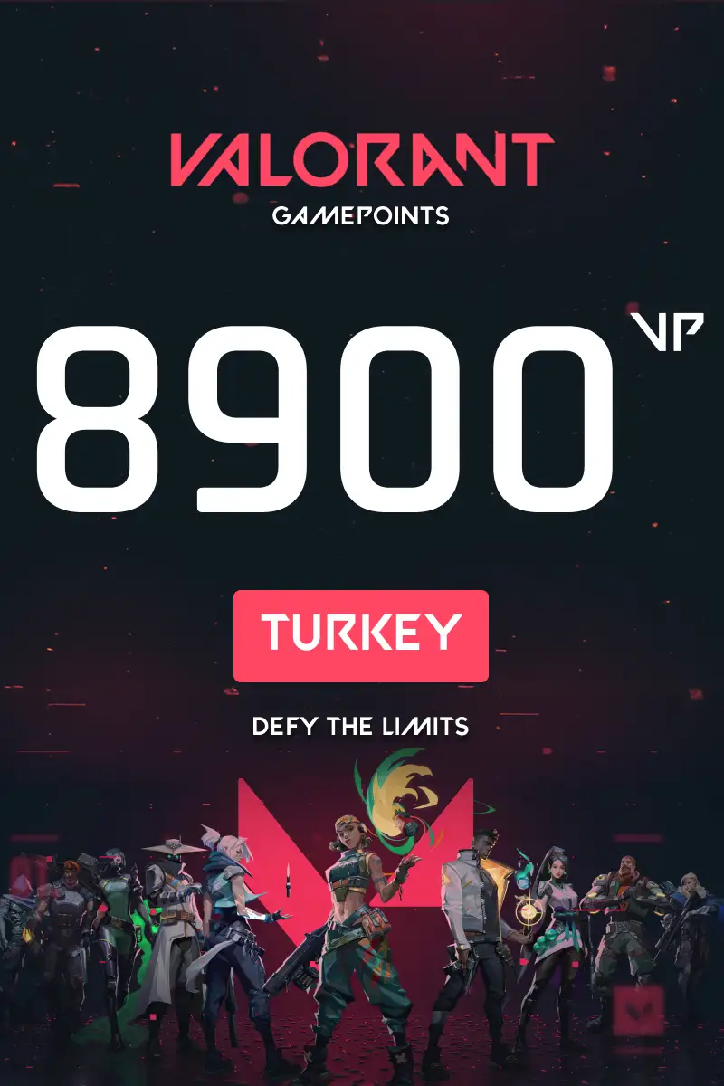VALORANT 8900 Valorant Points (Turkey) - Digital Key