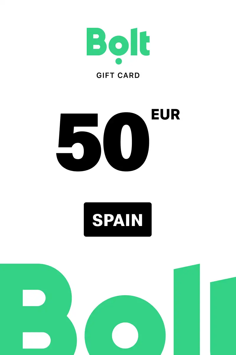 Bolt 50 EUR Gift Card (Spain) - Digital Key