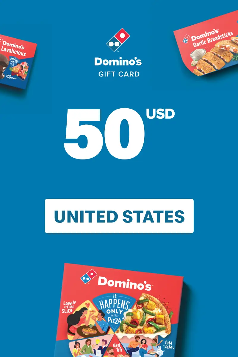 Dominos Pizza 50 USD Gift Card (United States) - Digital Key