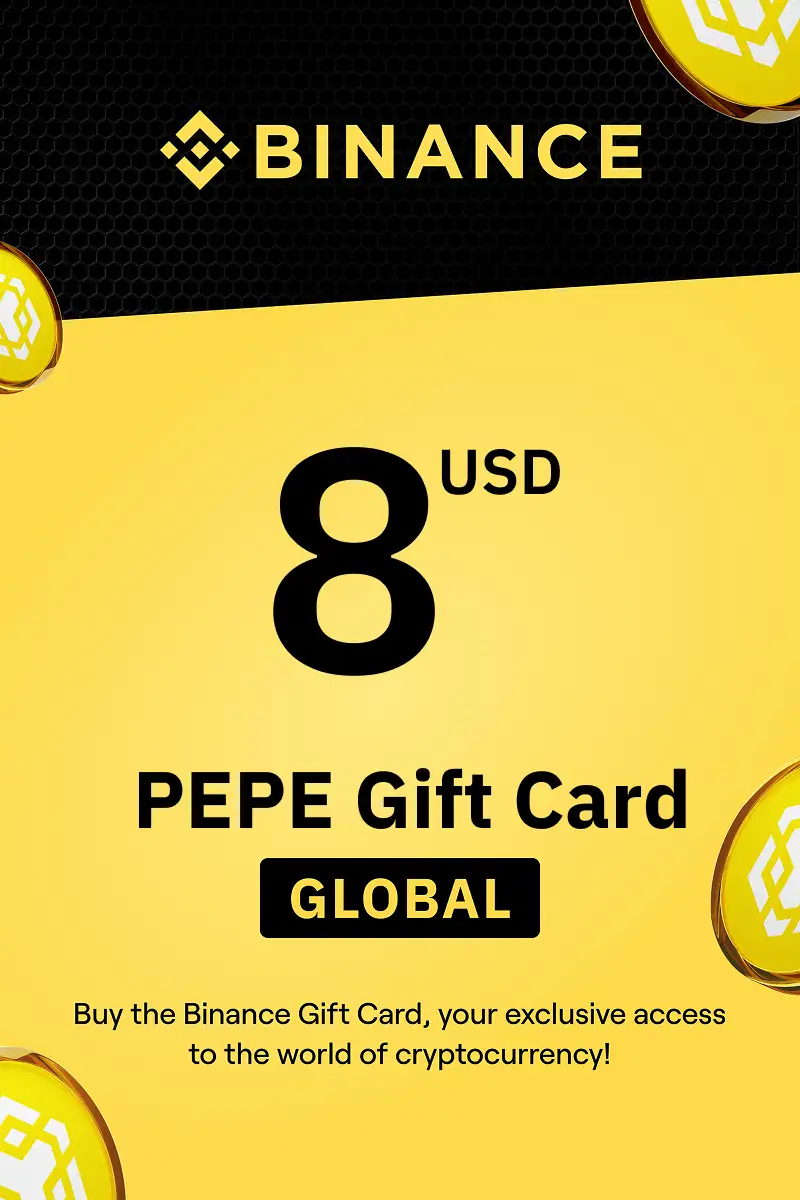 Binance (PEPE) 8 USD Gift Card (Global) - Digital Key