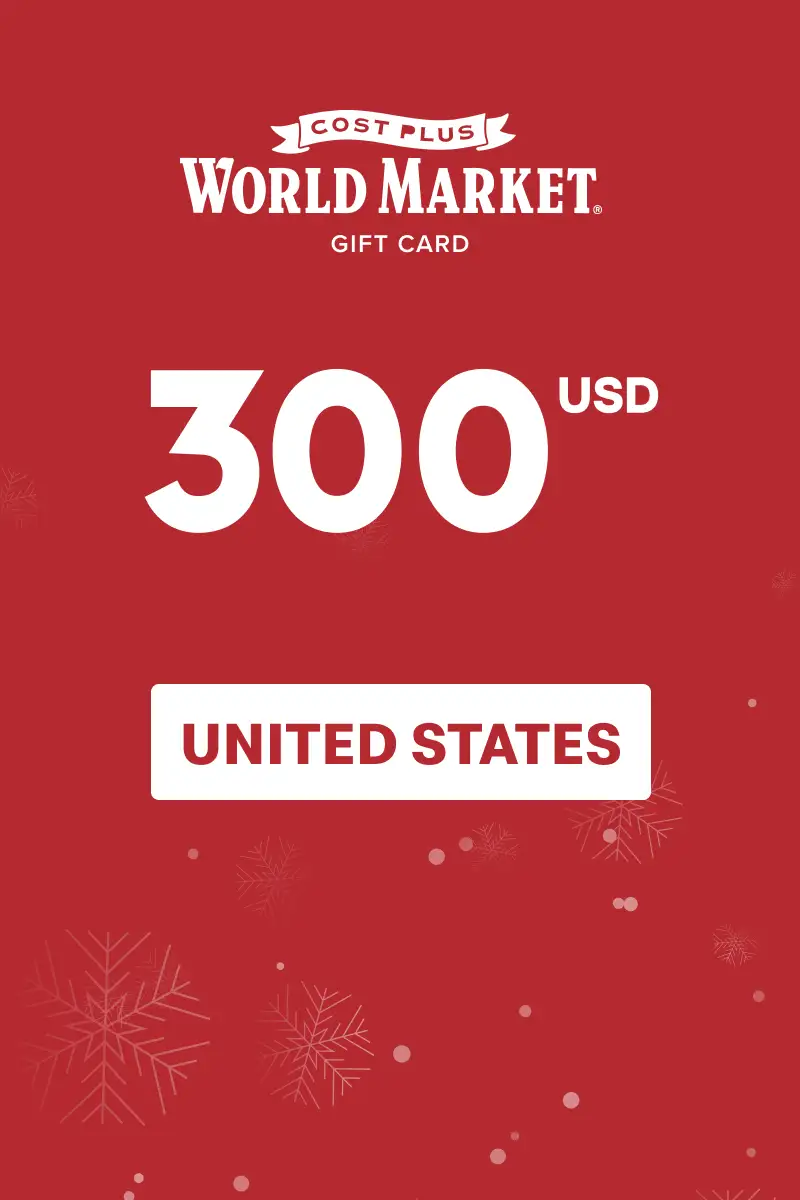 Cost Plus World Market 300 USD Gift Card (United States) - Digital Key