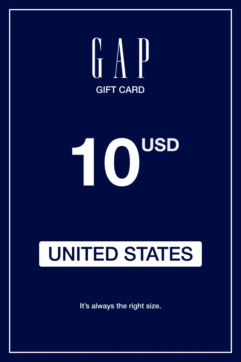 Gap 10 USD Gift Card (United States) - Digital Key