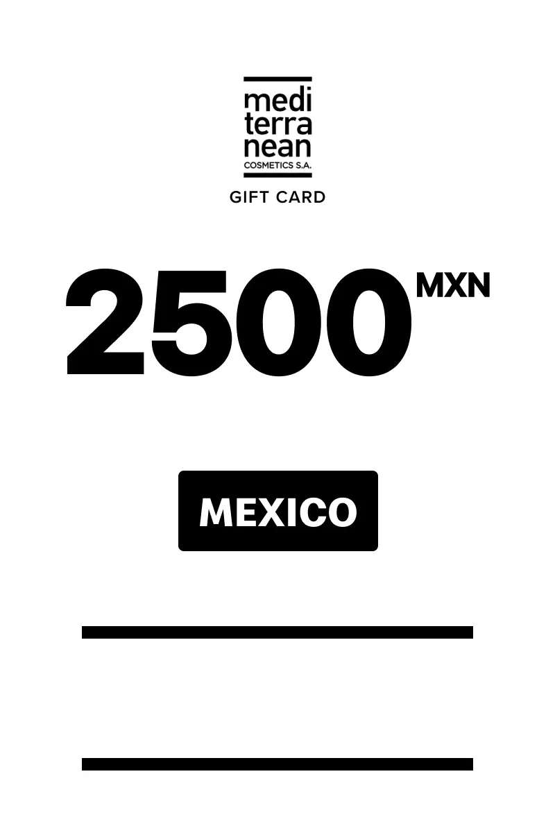 Mediterranean Cosmetics 2500 MXN Gift Card (Mexico) - Digital Key