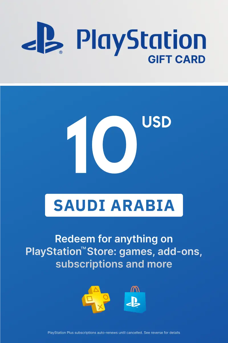 PlayStation Store 10 USD Gift Card (Saudi Arabia) - Digital Key