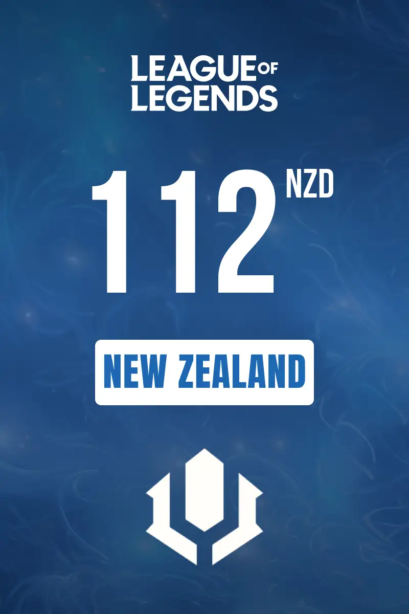 League of Legends 112 NZD Gift Card (New Zealand) - Digital Key
