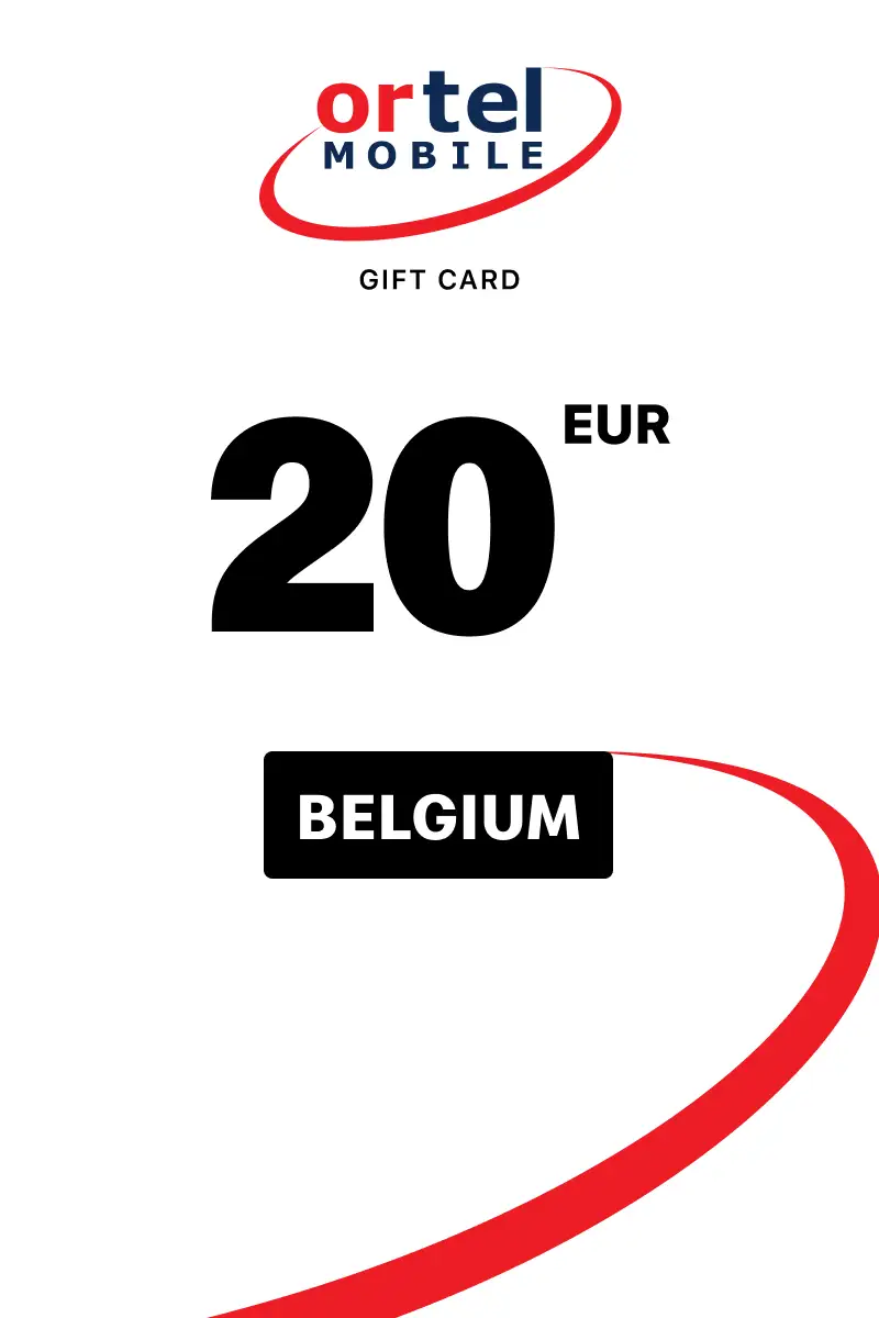 Ortel Mobile Prepaid 20 EUR Gift Card (Belgium) - Digital Key