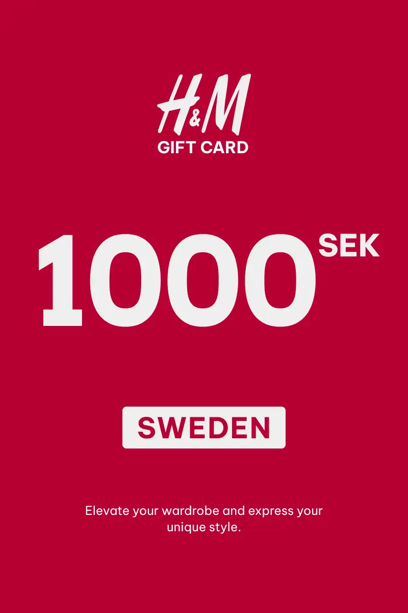 HandM 1000 SEK Gift Card (Sweden) - Digital Key