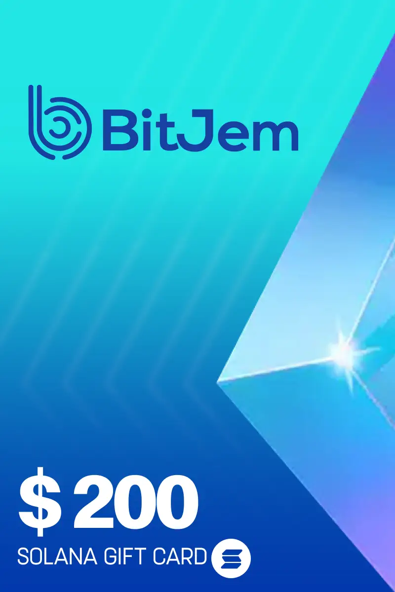 BitJem (SOL) 200 USD Crypto Gift Card (Global) - Digital Key