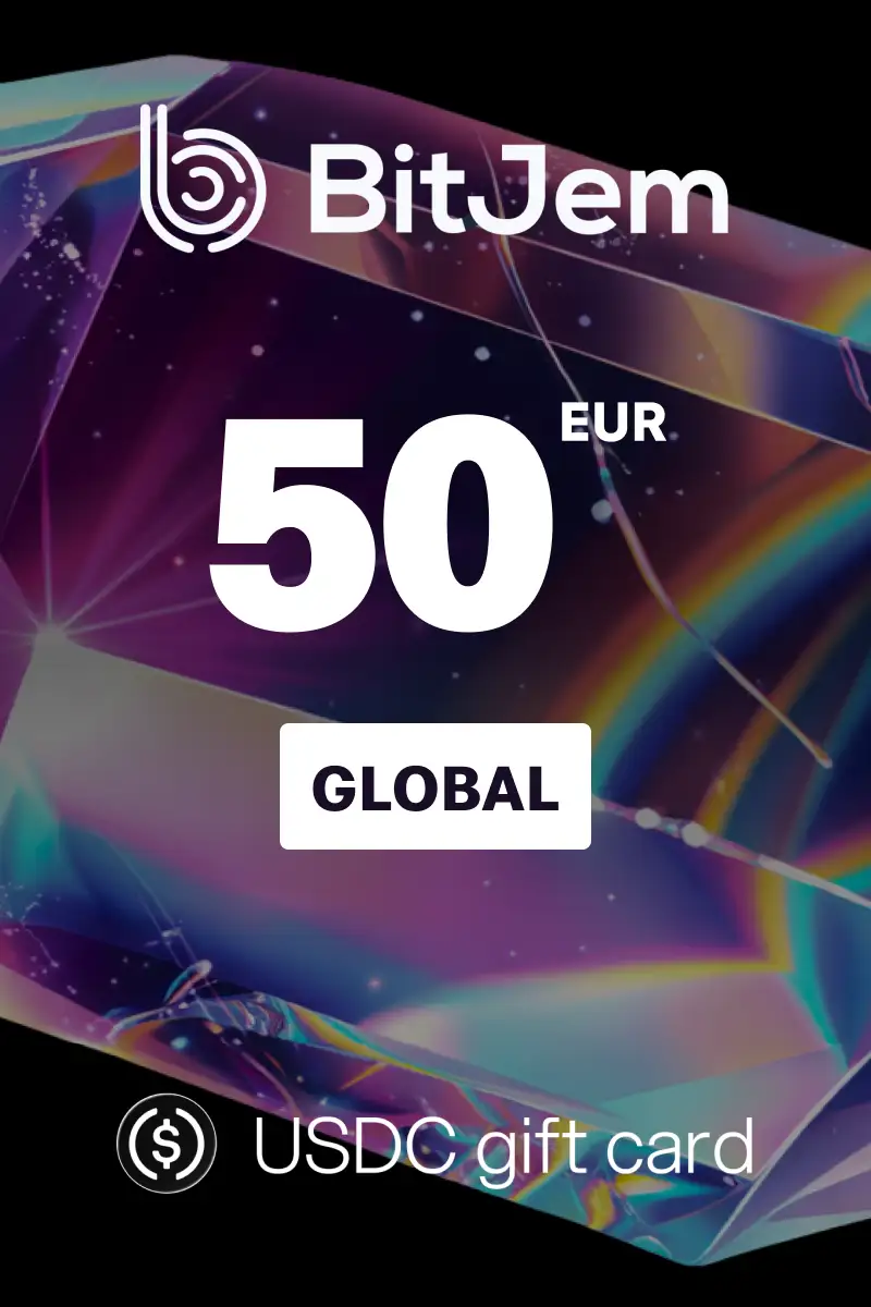 BitJem (USDC) 50 EUR Crypto Gift Card (Global) - Digital Key