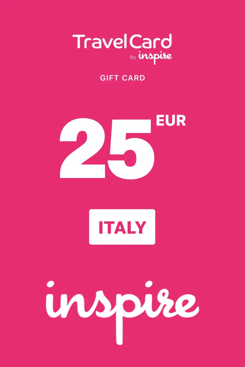 TravelCard by Inspire 25 EUR Gift Card (Italy) - Digital Key