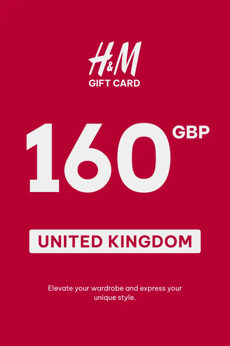 HandM 160 GBP Gift Card (United Kingdom) - Digital Key