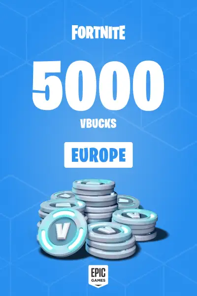 Fortnite - 5000 V-Bucks Card (Europe) - Epic Games - Digital Key
